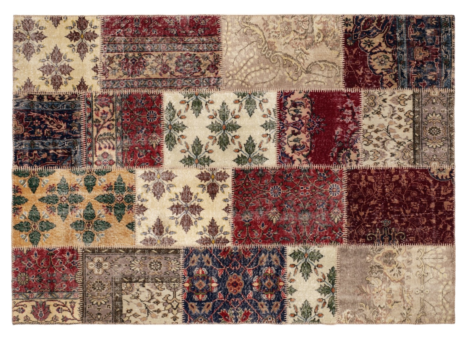 Orient Patchwork Teppich Aus Echten Antiken Orientteppichen Shop